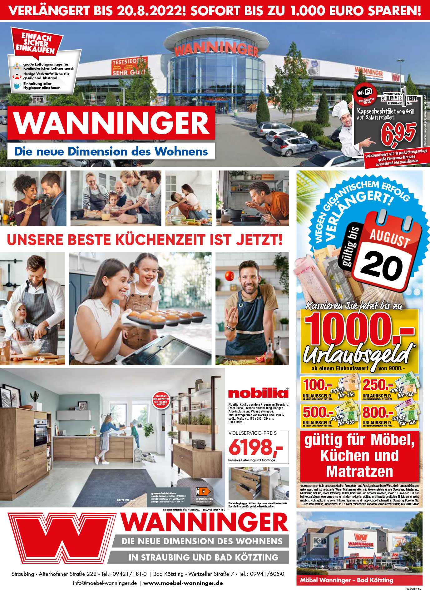 Verlängert! Bis zu 1.000 EURO Urlaubsgeld!