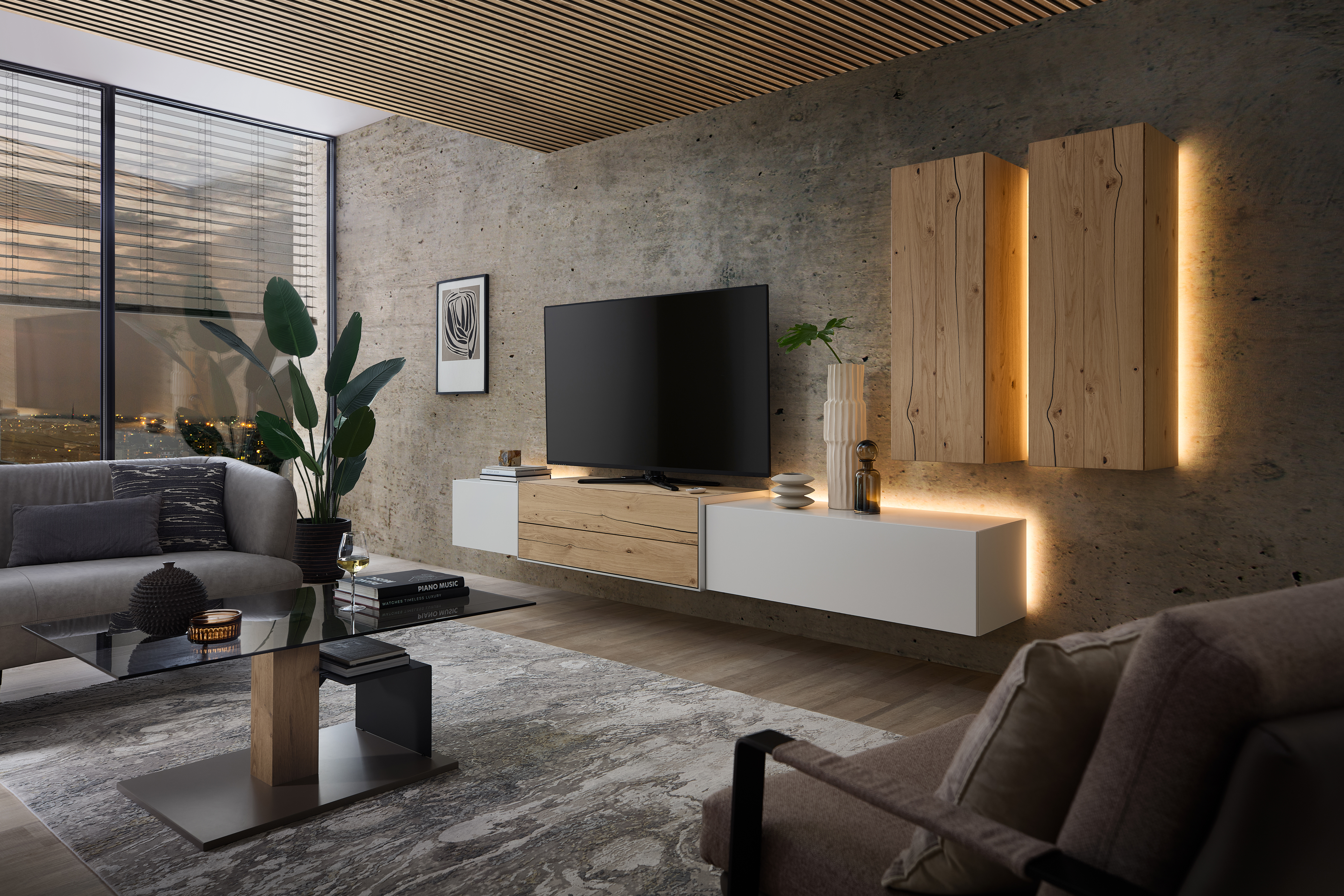 Anbauwand "Media Design"