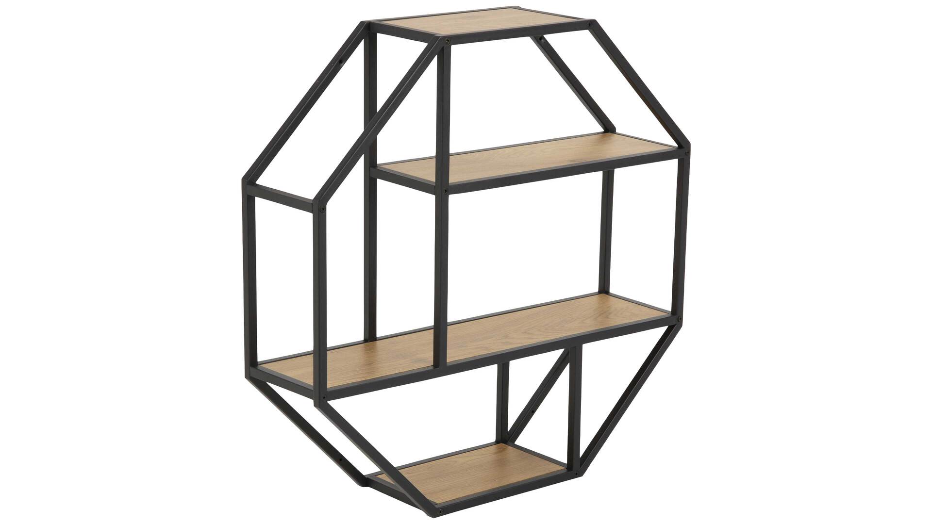 Regal Seaford im Industrielook als Wandregal